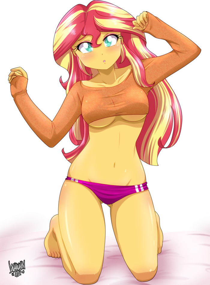 Wake up, Sunset! - My little pony, Equestria girls, Sunset shimmer, MLP Edge, Danmakuman