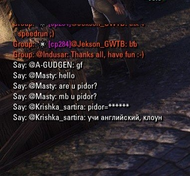 Friendly Russian community - My, The Elder Scrolls Online, ESO, Mat, Russians