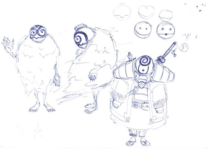 Sketches (sketches) for the Isle of Masks universe - My, 121703, , Longpost