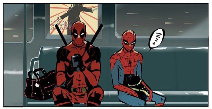 Deadpool Minute - Deadpool, Comics, Humor, Spiderman, Longpost, Deadpool, Marvel