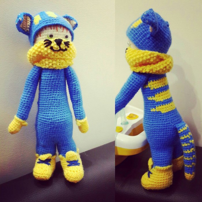 baby cat - My, Knitting, Crochet, Toys, Presents