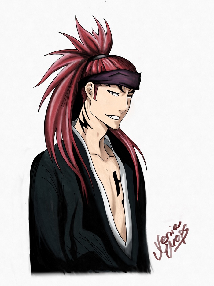 Рэндзи Абараи - Моё, Bleach, Renji, Anime Art, Фан-Арт, Аниме