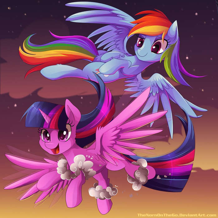   My Little Pony, Rainbow Dash, Twilight Sparkle