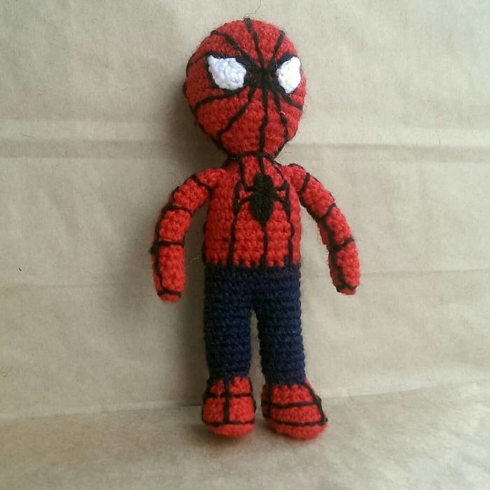 Baby Spiderman - My, Spiderman, Amigurumi, Needlework, Marvel