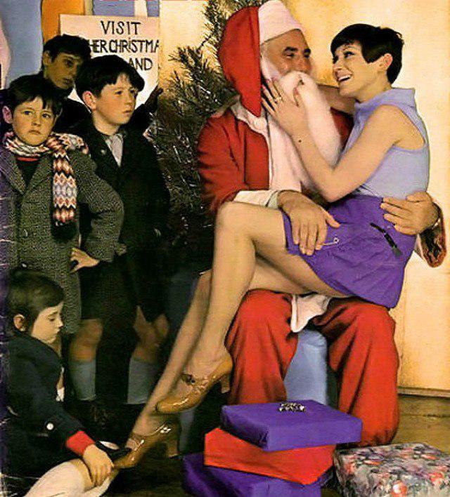 Let me just ask - Santa Claus, Vintage, Christmas, Female, Women