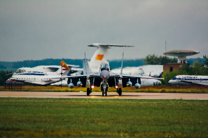 Ready for takeoff! - My, The photo, Airplane, Fighter, , Aviation, Telephoto lens