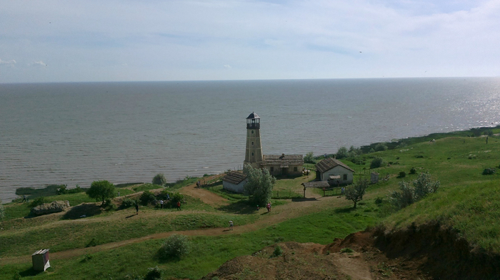 Lighthouse in Merzhanovo - Longpost, Lighthouse, Azov sea, Merzhanovo, My