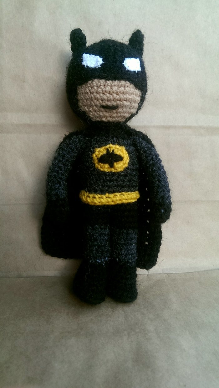 Kid Batman - My, Batman, Amigurumi, Needlework