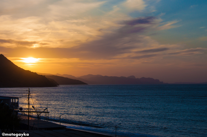 Good morning from Crimea :) - My, Black Sea, Crimea, dawn, Sea