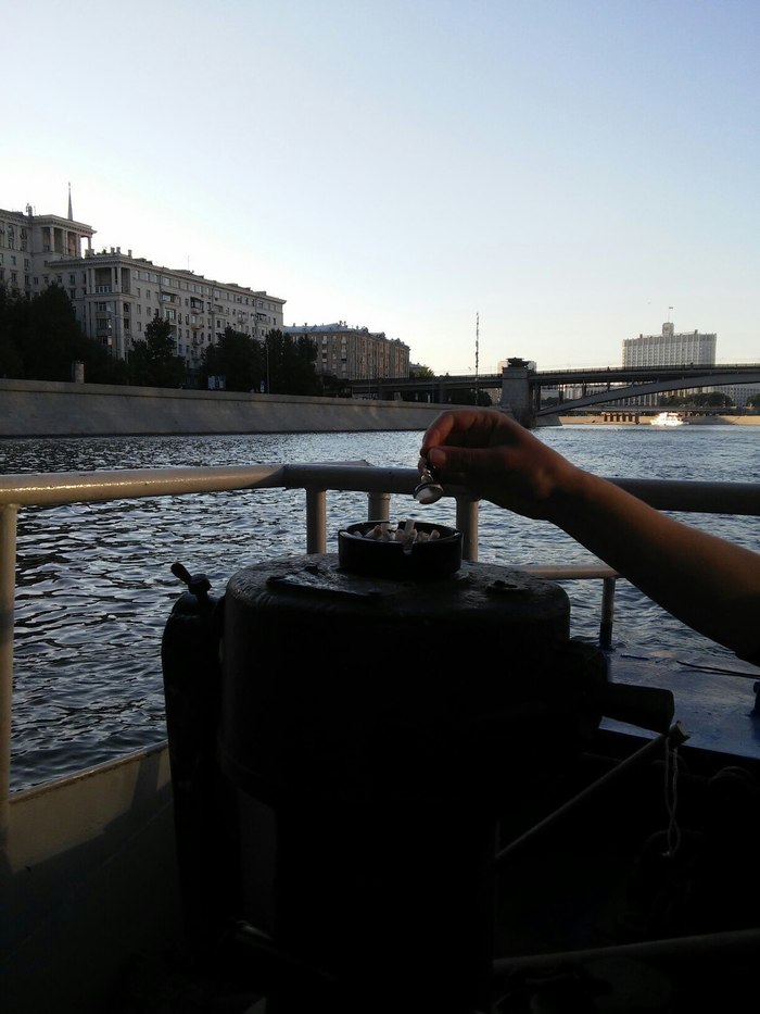 Boat trip around Moscow - My, Real life story, Motor ship, Walk, Longpost