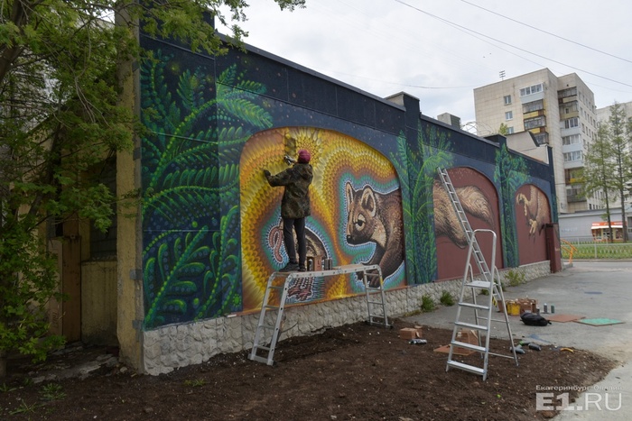 Stenograffia-2018: see how the street art festival has transformed Yekaterinburg - Shorthand, Graffiti, Mural, Drawing, Street art, Yekaterinburg, Longpost