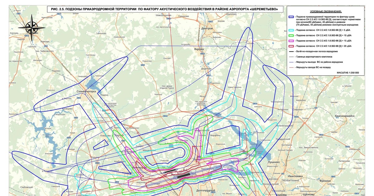 Карта шума в москве