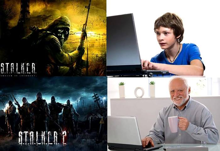 How time flies. - Stalker shadow of chernobyl, Stalker, Stalker 2, Harold hiding pain, Stalker: Shadow of Chernobyl, Stalker 2: Heart of Chernobyl