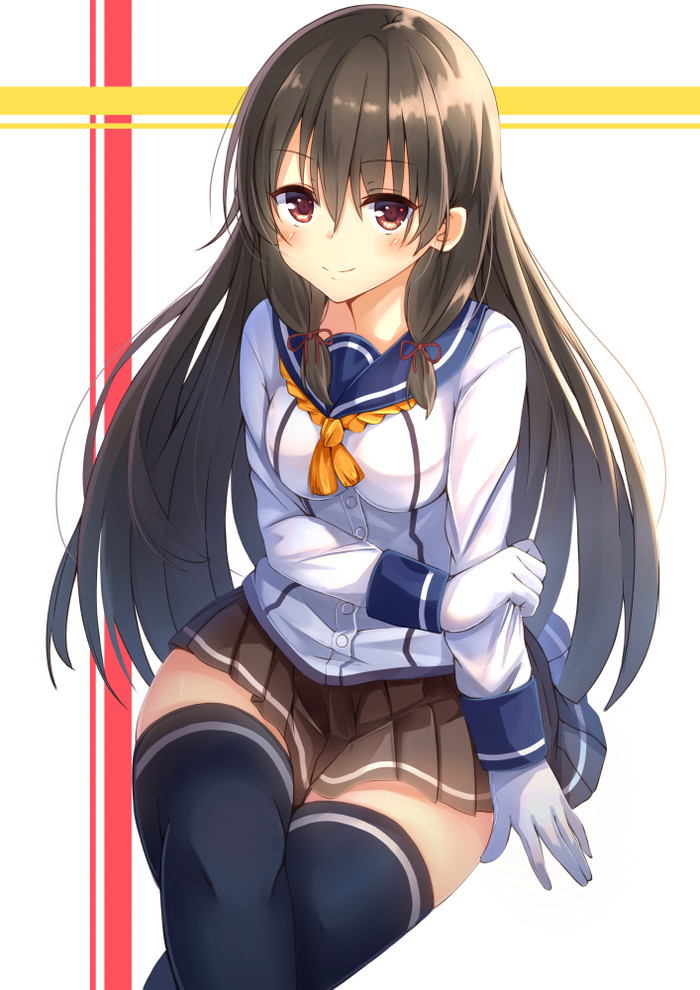 Anime Art - Аниме, Anime Art, Kantai Collection, Isokaze