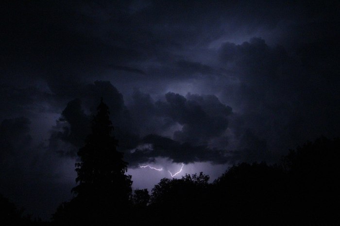 Thunderstorm - Bad weather, Shitty weather, Beginning photographer, Thunderstorm, My, The photo, Longpost