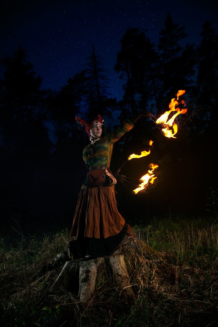 Fire Witch , Omega N, , Fire, , Original Character, 