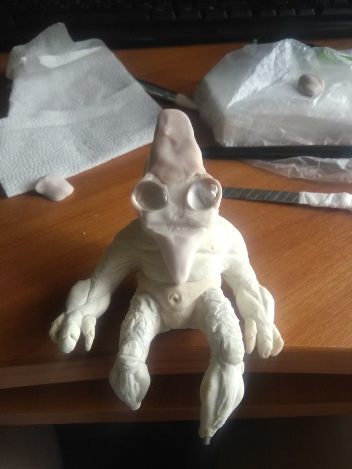 Podling Figurine from World of Warcraft.(+ Stages) - My, My, World of warcraft, Handmade, Polymer clay, Sculpture, Creation, Longpost, Figurine, Figurines