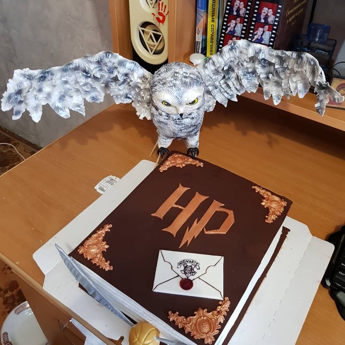 Harry Potter Cake - My, Harry Potter, Handmade, , Cake, Homemade, Longpost
