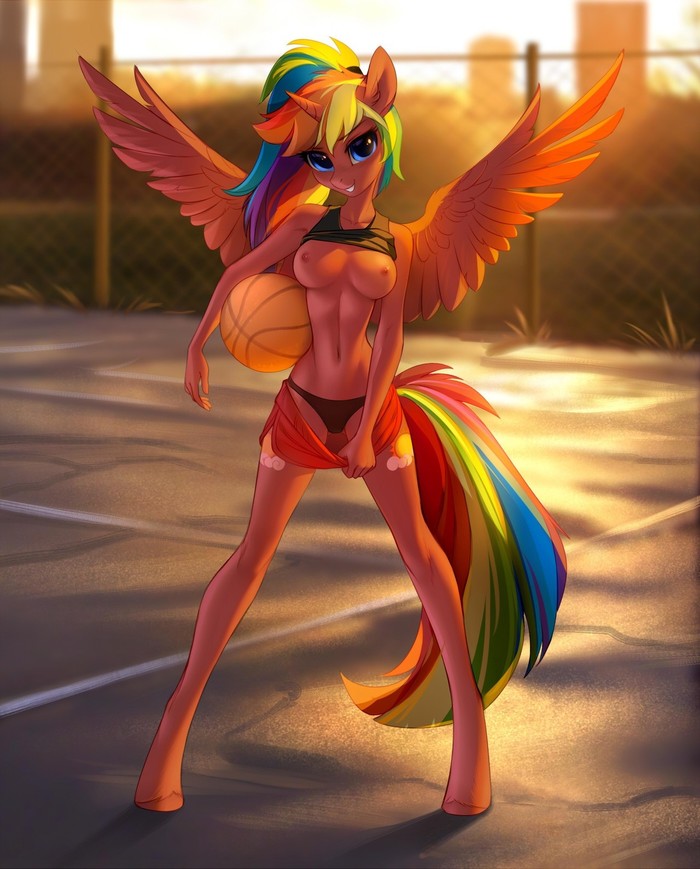 Sportswoman - NSFW, My little pony, MLP Suggestive, Anthro, Tomatocoup, , Longpost, PonyArt, Original character