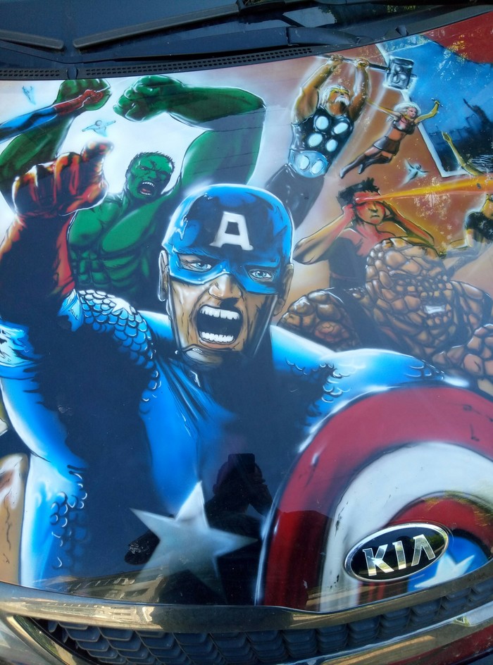 Airbrushing - Marvel, Airbrushing