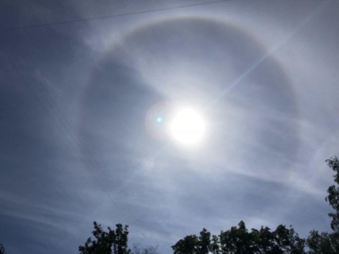 Halo observed in St. Petersburg - Saint Petersburg, Nature, The sun, beauty, Positive, Longpost, Halo, The photo