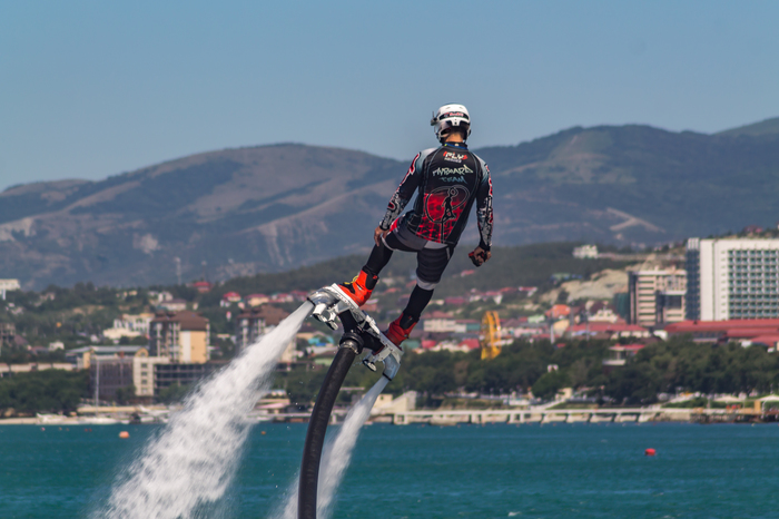 flyboard. - My, Gelendzhik, The photo, Carnival, Flyboard, Longpost