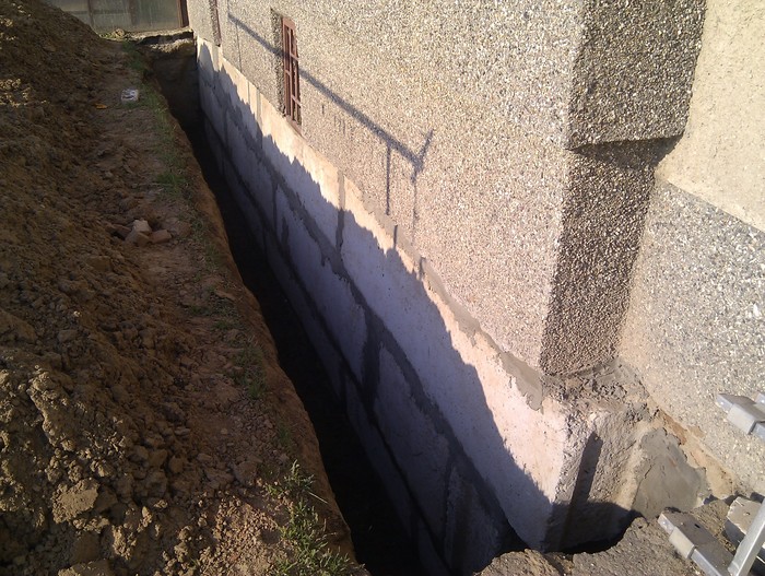 How I treated the foundation - My, , Foundation, Longpost, Waterproofing, Building, Water