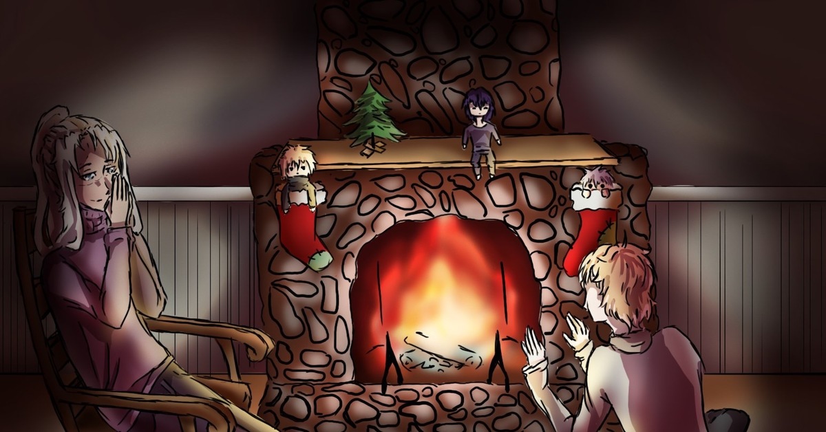 Лето. Самое время посидеть у камина | Пикабу