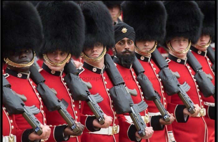 Royal Guard - Royal Guard, London, Tolerance, Face, Sikhs, The photo