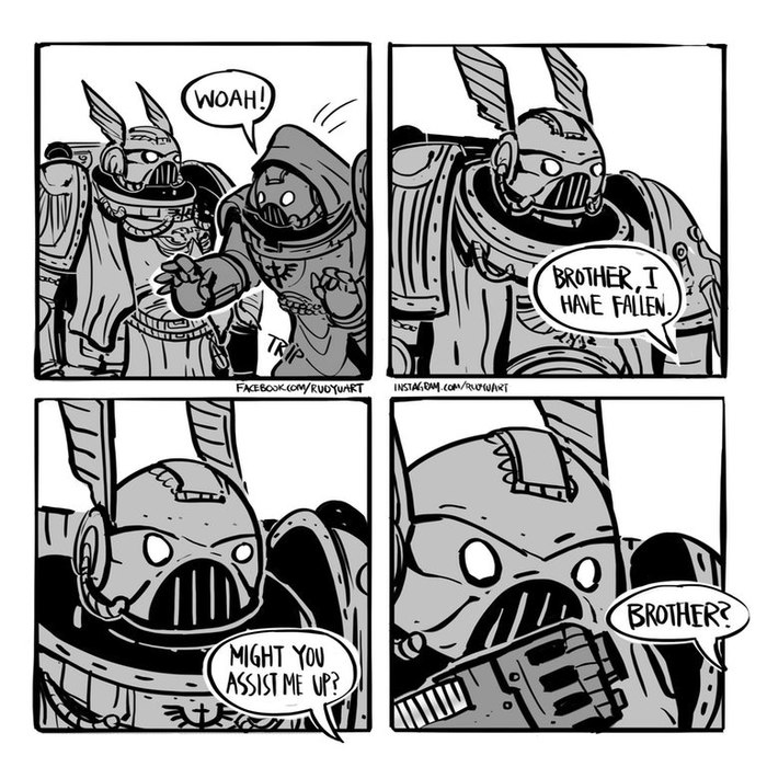 The essence of the Dark Angels - Warhammer 40k, Dark Angels, Comics, Wh Art, Wh humor