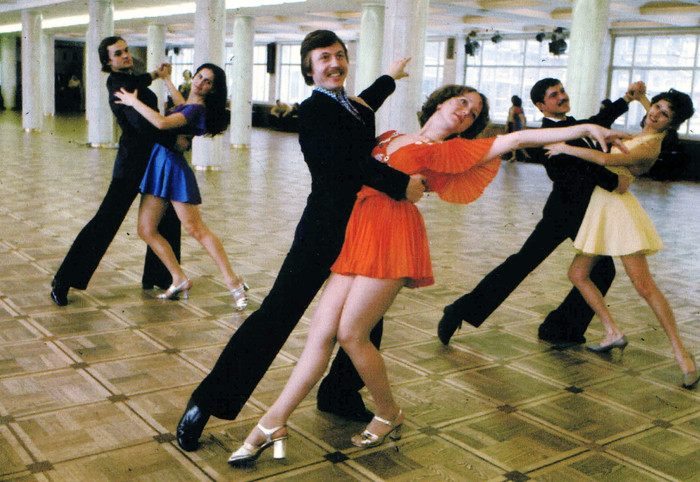 Classes at the ballroom dance school at the ZIL Palace of Culture. 1977 - Glavarkhiv, Old photo, Moscow, Zil, Story, 70th