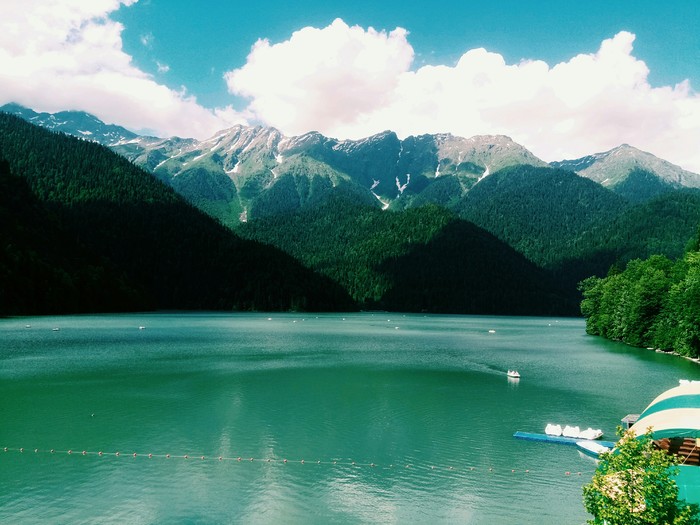 Lake Ritsa - My, Abkhazia, Ritsa, Mentality, Relaxation, Gagra, Sochi, Drive, Sea, Longpost