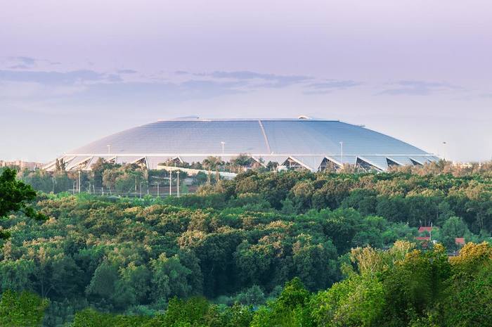 Самара-Арена. Вид снаружи. - Стадион, Футбол, Самара Арена, Фотография, Самара