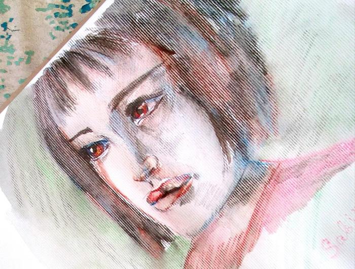 Matilda. - My, Matilda, Leon, , Watercolor pencils