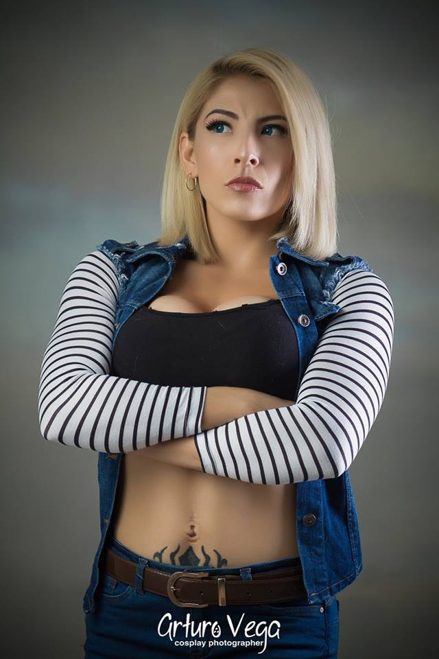 Android 18! - NSFW, Android 18, Gabybarbiefit, Dragon Ball, Косплей, Красивая девушка, Аниме, Длиннопост