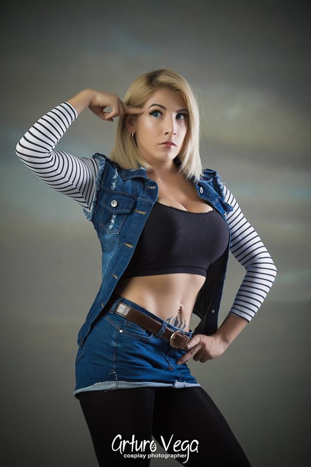 Android 18! - NSFW, Android 18, Gabybarbiefit, Dragon Ball, Косплей, Красивая девушка, Аниме, Длиннопост