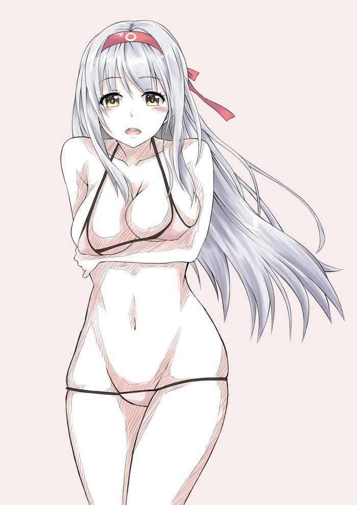 Aircraft carriers in swimsuits - NSFW, Kantai collection, Swimsuit, Anime, Anime art, Shoukaku, Zuikaku, Souryuu, Hiryuu, Longpost