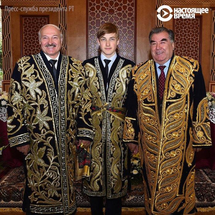 Kolya is growing up - Alexander Lukashenko, A son, Emomali Rahmon, Politics