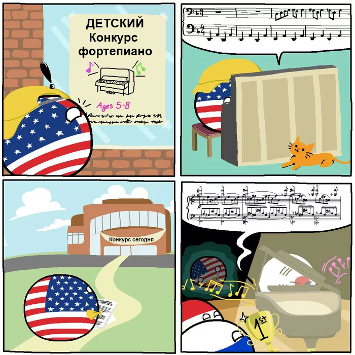 There will always be an Asian who is better than you.. - Countryballs, USA, Best, South Korea, The best