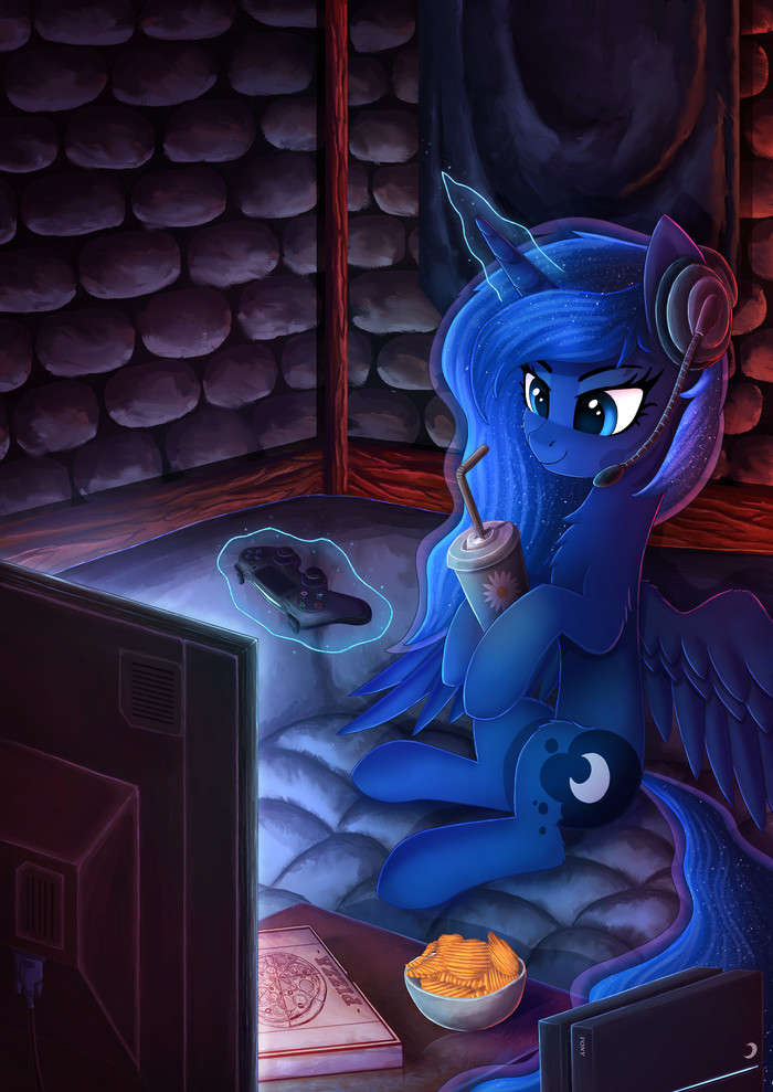 Luna Gamer by Atlas-66 - Princess luna, My little pony, Atlas-66