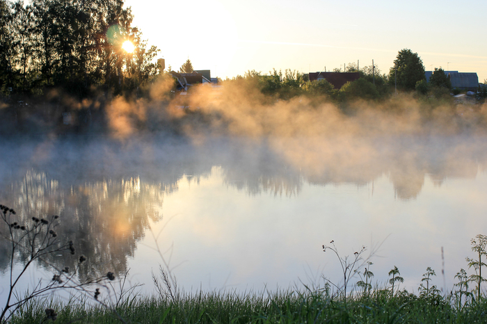 Morning on the lake - My, My, Longpost, Morning, Beginning photographer