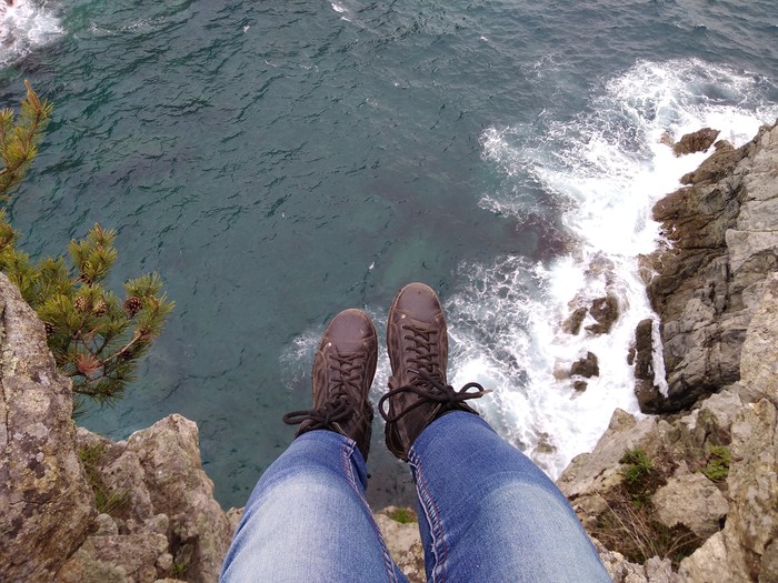 On the edge - My, The photo, Primorsky Krai, Sea