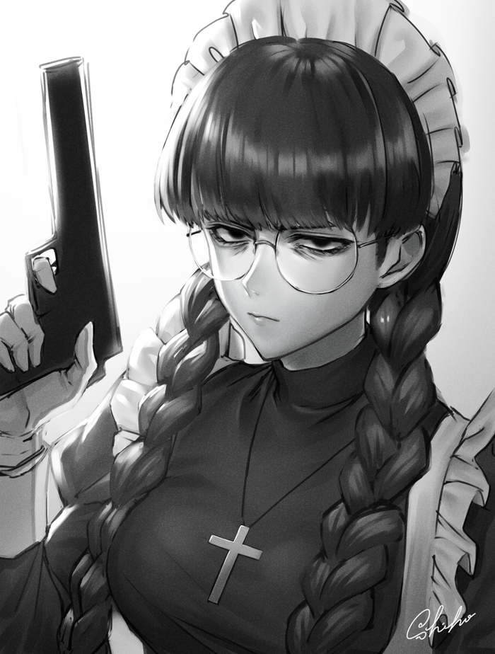 Roberta Anime Art, , Black Lagoon, Roberta, Sakura shiho