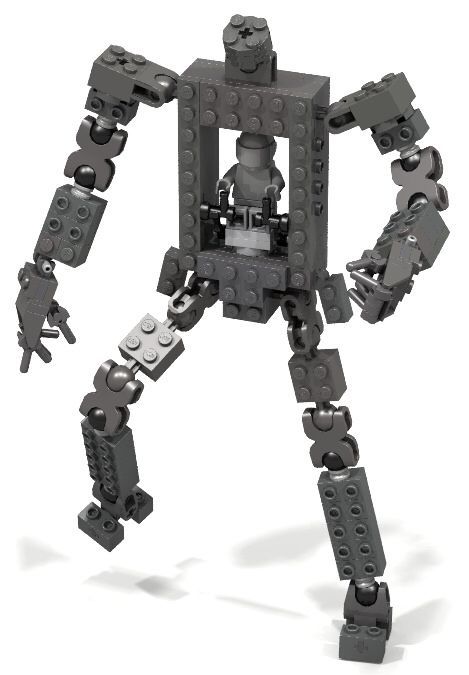 Lego mech - Lego, Mech, The photo, Longpost, Fur