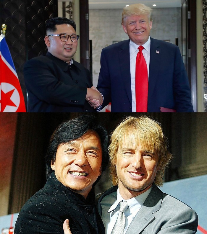 Time spares no one. - Trump, Kim Chen In, Jackie Chan, Donald Trump, Humor, Owen Wilson