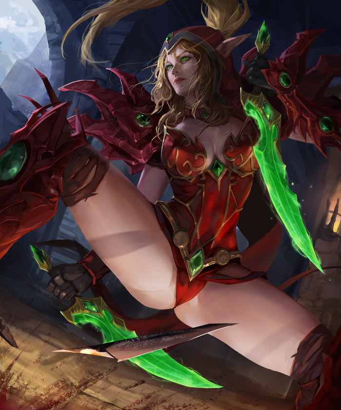 Valeera Art - NSFW, Art, , Wow, World of warcraft, Warcraft, Valira, 