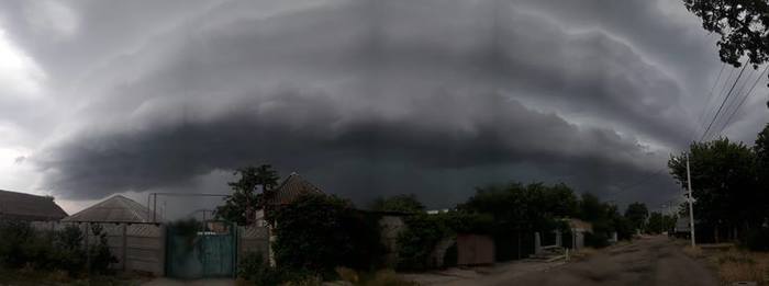 Layer cloud. - The clouds, Thunderstorm, The photo, Sky