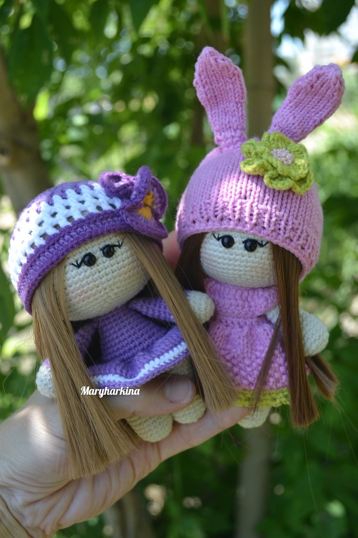 mini dolls - My, Crochet, Doll, Longpost