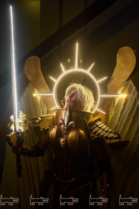 Cosplay Saint Celestine from Warhammer 40,000 - My, Cosplay, Starcon, Warhammer 40k, Warhammer, Saint Celestine, GIF, Longpost