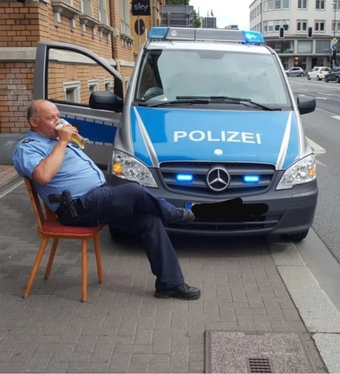 Somewhere in Germany... - Germany, Police, Beer, Break, Hesse